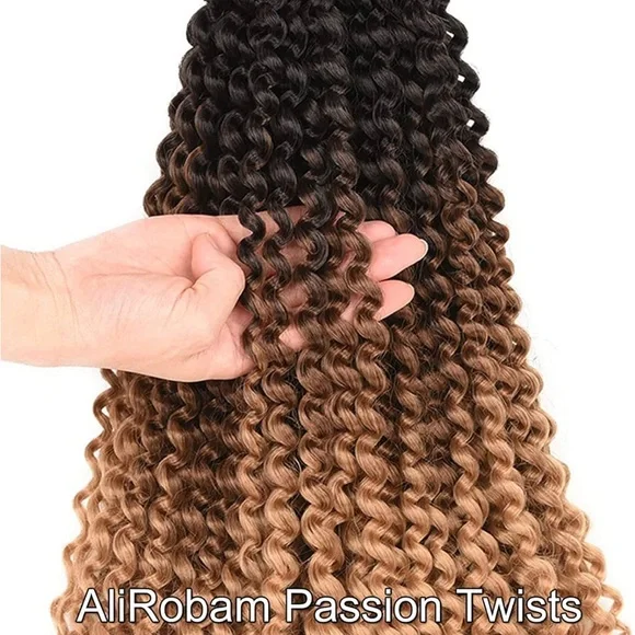 🆕 Ombré Passion Twist Water Wave Crochet 18 inches - Picture 4 of 7